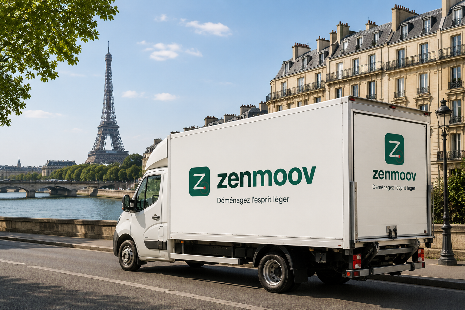 Camion Zenmoov en mission, plannings remplis grâce aux leads partenaires